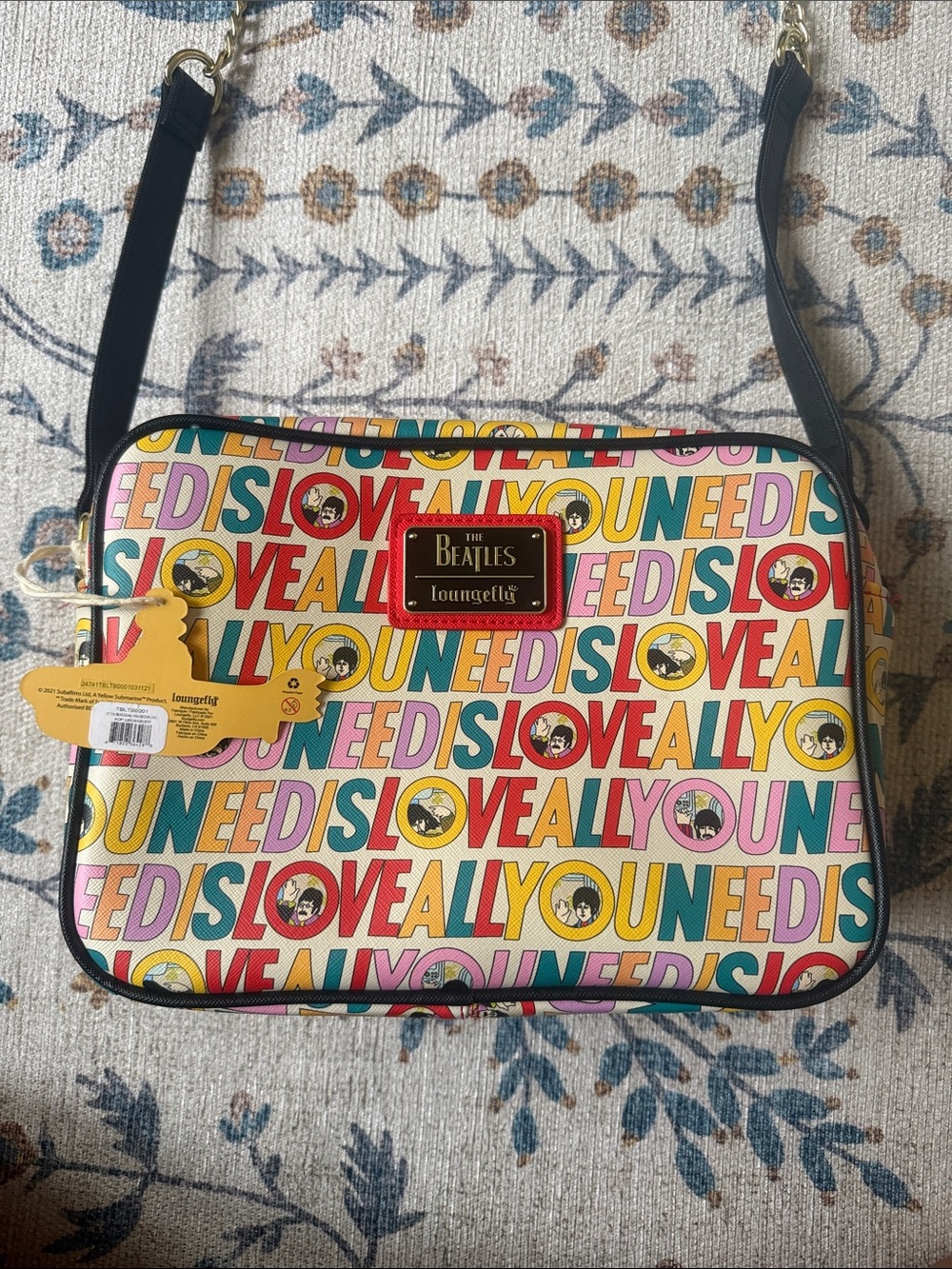 Loungefly The Beatles "All You Need Is Love" Multicolor Crossbody Bag